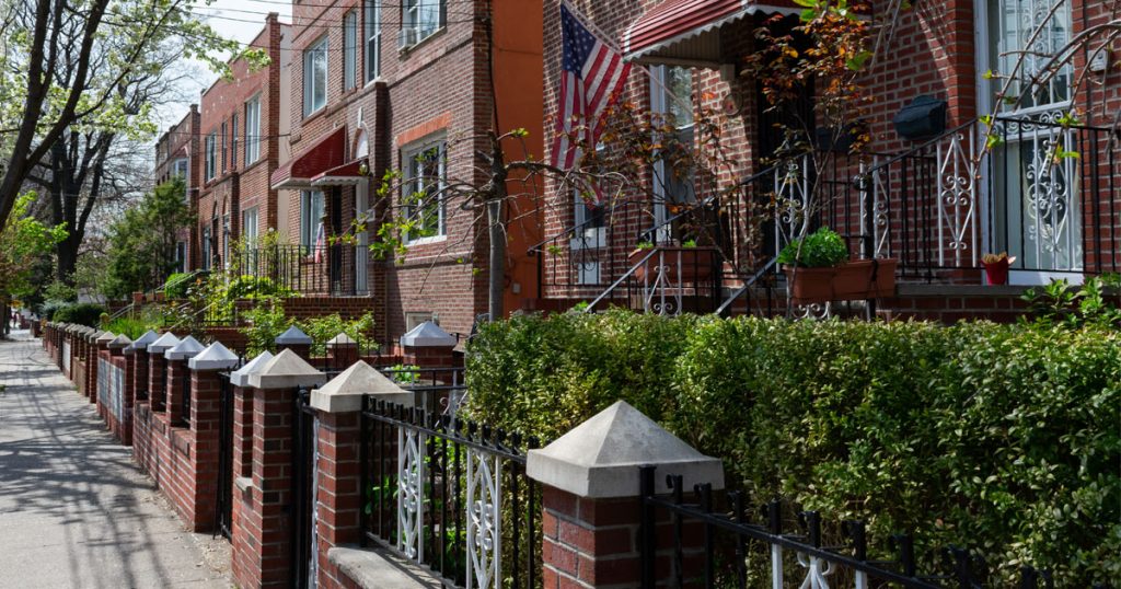 Residential homes in NYC neighborhood where post-construction dust remediation cleaning was performed